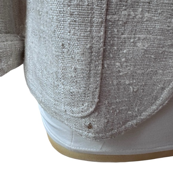 VTG 89/90s Liz Claiborne Blazer Open Women’s Sz 8 Tweed Preppy Coastal READ - Picture 9 of 9